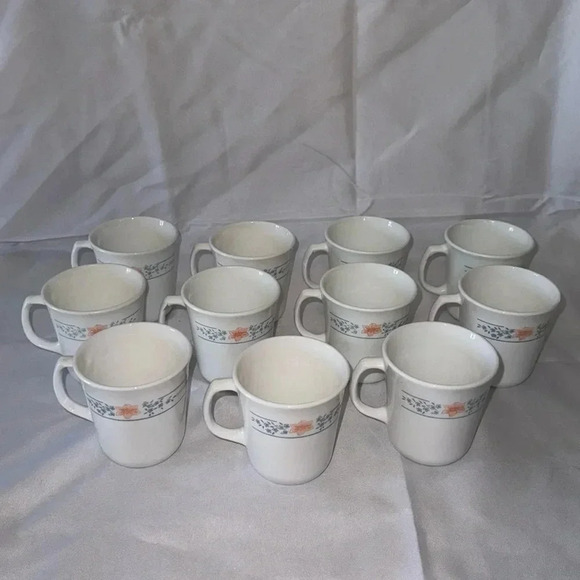 Corningware Corelle Apricot Grove Mugs Coffee Cups - Picture 2 of 4